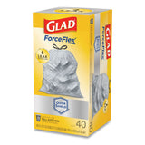 Glad® Tall Kitchen Drawstring Trash Bags, 13 gal, 0.72 mil, 23.75" x 24.88", White, 240/Carton (CLO79008) Case of 240