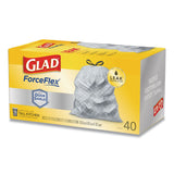 Glad® Tall Kitchen Drawstring Trash Bags, 13 gal, 0.72 mil, 23.75" x 24.88", White, 240/Carton (CLO79008) Case of 240