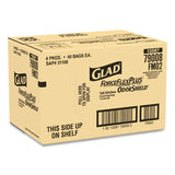 Glad® Tall Kitchen Drawstring Trash Bags, 13 gal, 0.72 mil, 23.75" x 24.88", White, 240/Carton (CLO79008) Case of 240