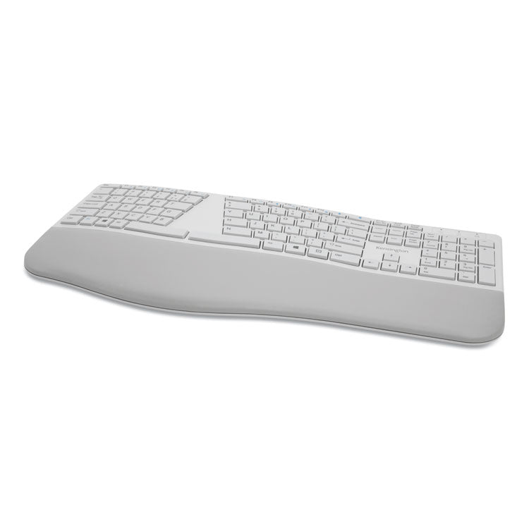 Kensington® Pro Fit Ergo Wireless Keyboard, 18.98 x 9.92 x 1.5, Gray (KMW75402) Each