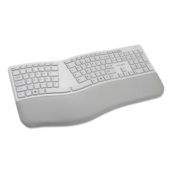 Kensington® Pro Fit Ergo Wireless Keyboard, 18.98 x 9.92 x 1.5, Gray (KMW75402)
