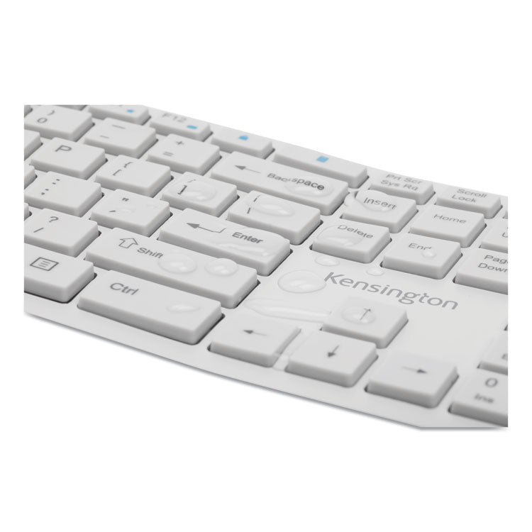 Kensington® Pro Fit Ergo Wireless Keyboard, 18.98 x 9.92 x 1.5, Gray (KMW75402) Each