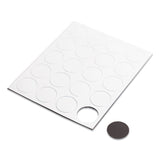 U Brands Heavy-Duty Board Magnets, Circles, White, 0.75" Diameter, 20/Pack (UBRFM1618) Pack of 20