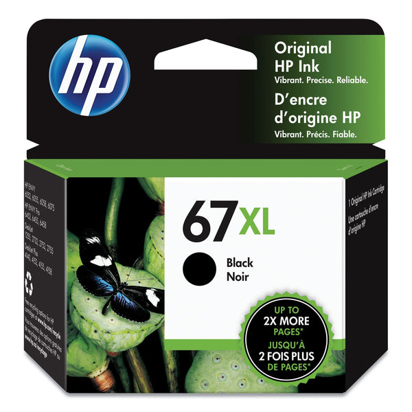 HP HP 67XL, (3YM57AN) High-Yield Black Original Ink Cartridge (HEW3YM57AN)