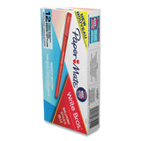 Paper Mate® Write Bros. Ballpoint Pen, Stick, Medium 1 mm, Red Ink, Red Barrel, Dozen (PAP3321131C)