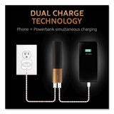 Duracell® Rechargeable 3,350 mAh Powerbank, 1 Day Portable Charger (DURDMLIONPB1)