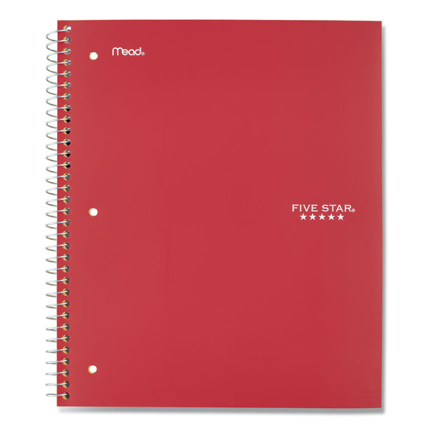 Five Star® Wirebound Notebook with Eight Pockets, 5-Subject, Wide/Legal Rule, Randomly Assorted Cover Color, (200) 10.5 x 8 Sheets (MEA51016) Each