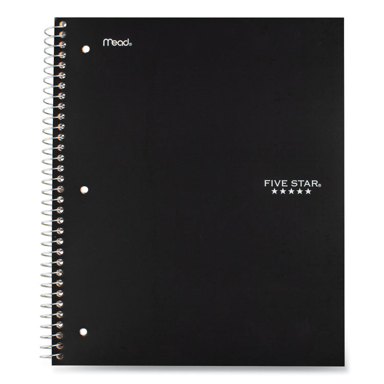 Five Star® Wirebound Notebook with Eight Pockets, 5-Subject, Wide/Legal Rule, Randomly Assorted Cover Color, (200) 10.5 x 8 Sheets (MEA51016)