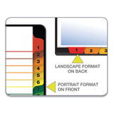 Cardinal® OneStep Printable Table of Contents and Dividers, 31-Tab, 1 to 31, 11 x 8.5, White, Assorted Tabs, 1 Set (CRD60118)