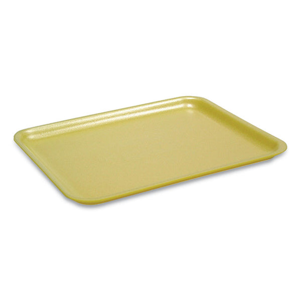 Pactiv Evergreen Supermarket Tray, #2, 8.38 x 5.88 x 1.21, Yellow, Foam, 500/Carton (PCT51P302) Case of 500