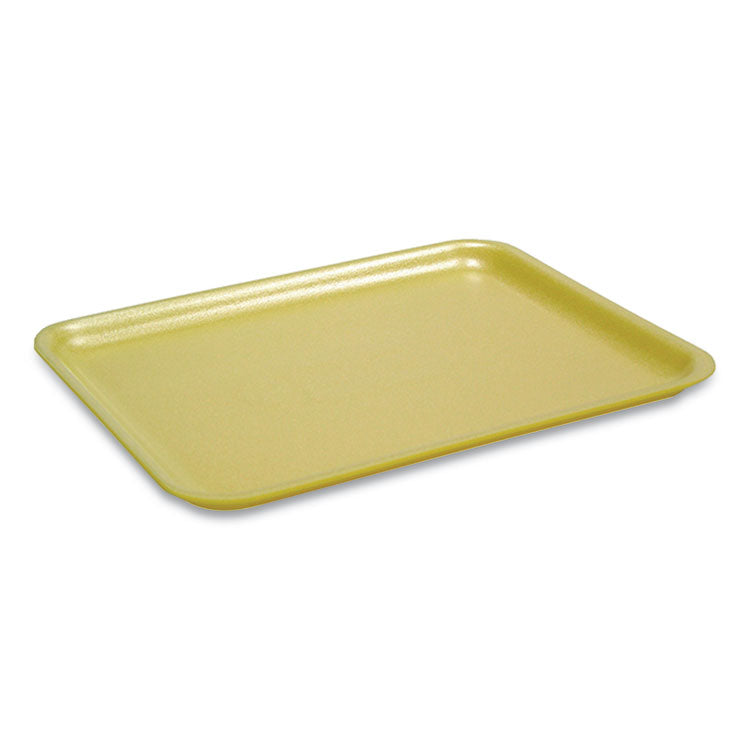 Pactiv Evergreen Supermarket Tray, #2, 8.38 x 5.88 x 1.21, Yellow, Foam, 500/Carton (PCT51P302)