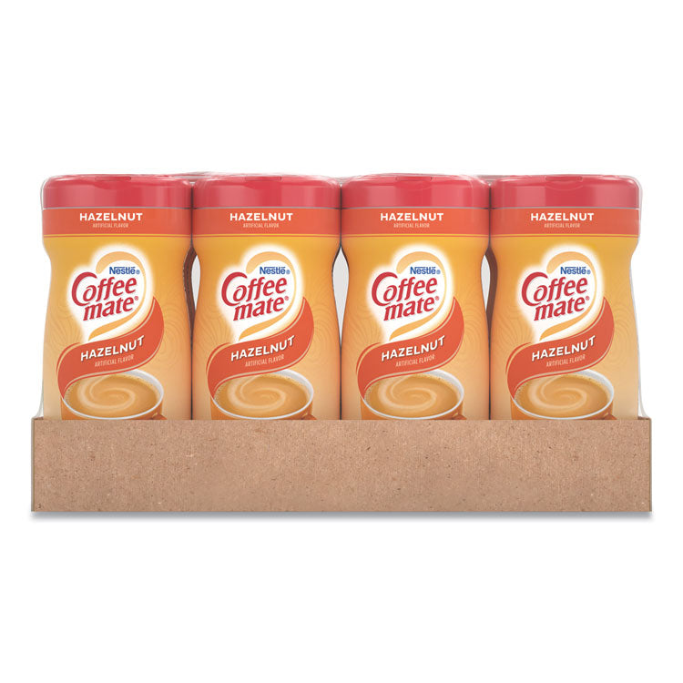 Coffee mate® Non-Dairy Powdered Creamer, Hazelnut, 15 oz Canister, 12/Carton (NES12345CT)