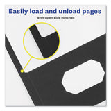 Avery® Two-Pocket Folder, Prong Fastener, 0.5" Capacity, 11 x 8.5, Black, 25/Box (AVE47978)