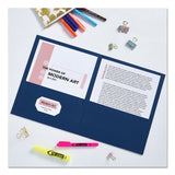 Avery® Two-Pocket Folder, 40-Sheet Capacity, 11 x 8.5, Assorted Colors, 25/Box (AVE47993) 1 Pack of 25