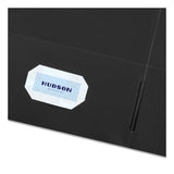 Avery® Two-Pocket Folder, 40-Sheet Capacity, 11 x 8.5, Black, 25/Box (AVE47988)