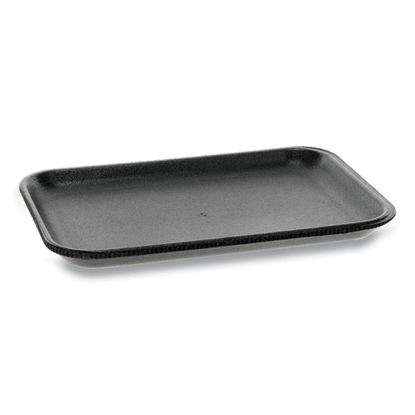 Pactiv Evergreen Supermarket Tray, #2, 8.38 x 5.88 x 0.69, Black, Foam, 500/Carton (PCT51P902S) Case of 500