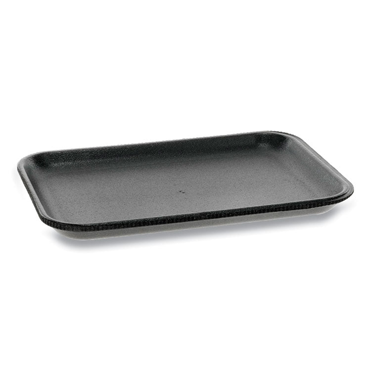 Pactiv Evergreen Supermarket Tray, #2, 8.38 x 5.88 x 0.69, Black, Foam, 500/Carton (PCT51P902S)