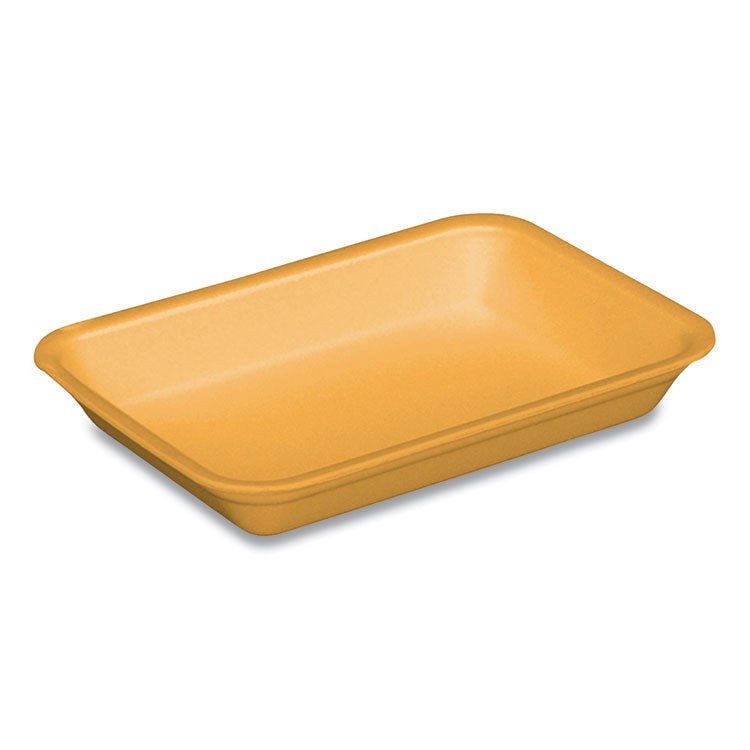 Pactiv Evergreen Supermarket Tray, #4D, 8.63 x 6.56 x 1.27, Yellow, Foam, 400/Carton (PCT51P304D)