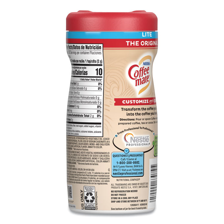 Coffee mate® Powdered Original Lite Creamer, 11 oz. Canister, 12/Carton (NES74185CT) Case of 12