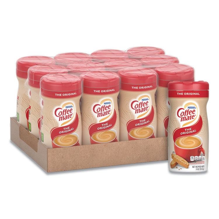 Coffee mate® Non-Dairy Powdered Creamer, Original, 11 oz Canister, 12/Carton (NES55882CT)