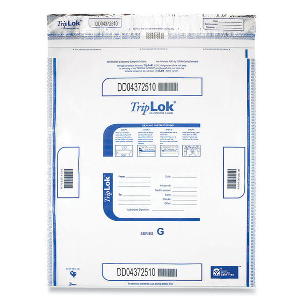 TripLOK™ Deposit Bag, Plastic, 19 x 23, Clear, 250/Carton (CNK585056) Case of 250