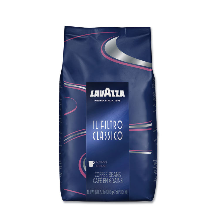 Lavazza Filtro Classico Whole Bean Coffee, Dark and Intense, 2.2 lb Bag (LAV3445) Each