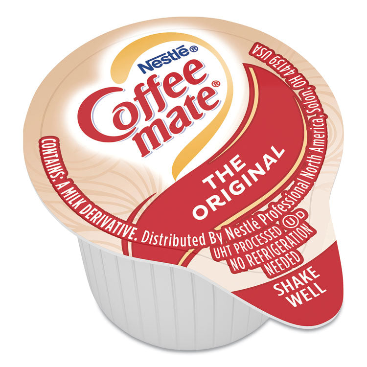 Coffee mate® Liquid Coffee Creamer, Original, 0.38 oz Mini Cups, 50/Box, 4 Boxes/Carton, 200 Total/Carton (NES35110CT)