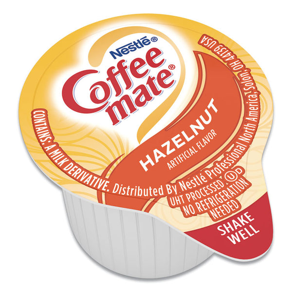 Coffee mate® Liquid Coffee Creamer, Hazelnut, 0.38 oz Mini Cups, 50/Box (NES35180BX)