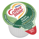 Coffee mate® Liquid Coffee Creamer, Irish Creme, 0.38 oz Mini Cups, 50/Box, 4 Boxes/Carton, 200 Total/Carton (NES35112CT) Case of 200