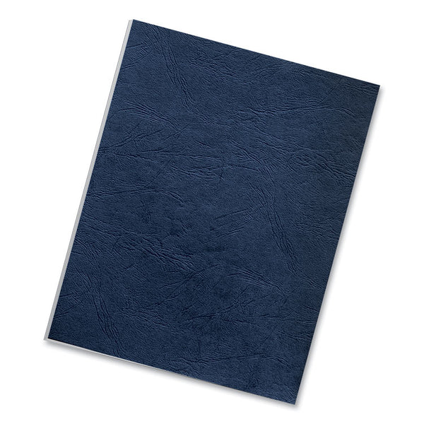Fellowes® Classic Grain Texture Binding System Covers, 11 x 8.5, Navy, 50/Pack (FEL52124)