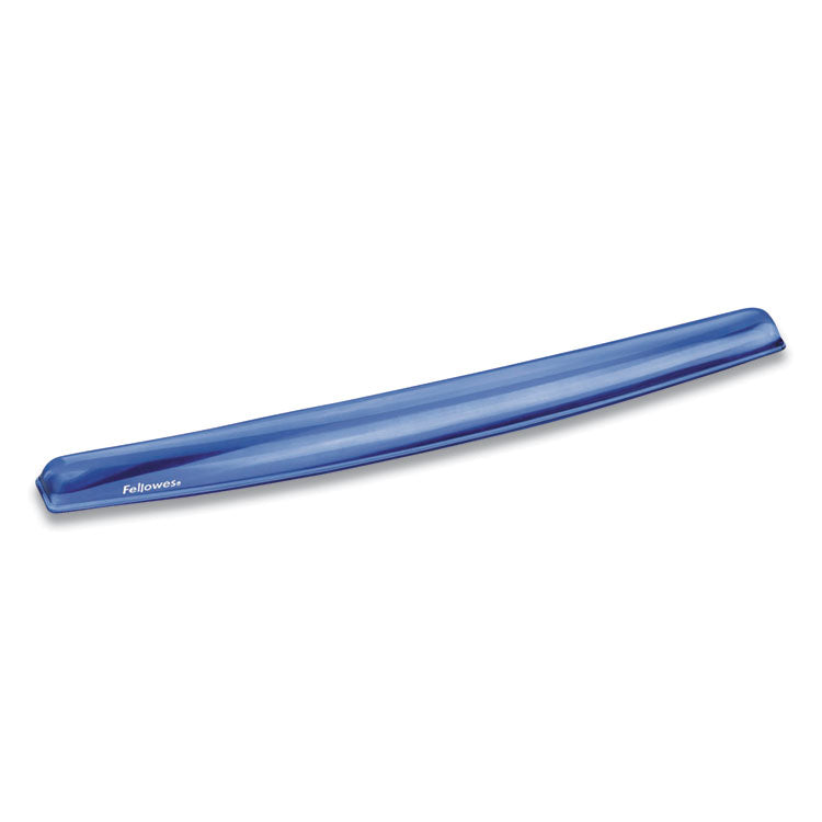 Fellowes® Gel Crystals Keyboard Wrist Rest, 18.5 x 2.25, Blue (FEL91137) Each