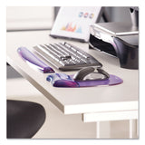 Fellowes® Gel Crystals Mouse Pad with Wrist Rest, 7.87 x 9.18, Purple (FEL91441)