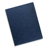 Fellowes® Expressions Linen Texture Presentation Covers for Binding Systems, Navy, 11.25 x 8.75, Unpunched, 200/Pack (FEL52113)