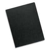 Fellowes® Expressions Linen Texture Presentation Covers for Binding Systems, Black, 11.25 x 8.75, Unpunched, 200/Pack (FEL52115)