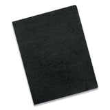 Fellowes® Executive Leather-Like Presentation Cover, Black, 11.25 x 8.75, Unpunched, 50/Pack (FEL52146)