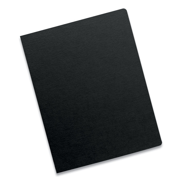 Fellowes® Futura Presentation Covers for Binding Systems, Opaque Black, 11.25 x 8.75, Unpunched, 25/Pack (FEL5224701) 1 Case of 25