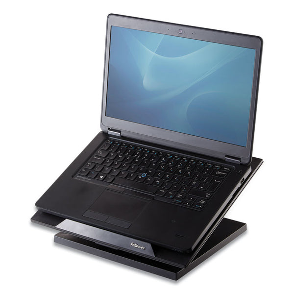 Fellowes® Designer Suites Laptop Riser, 13.19" x 11.19" x 4", Black Pearl, Supports 25 lbs (FEL8038401)
