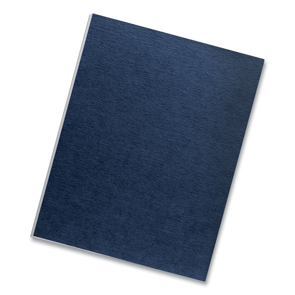 Fellowes® Expressions Linen Texture Presentation Covers for Binding Systems, Navy, 11 x 8.5, Unpunched, 200/Pack (FEL52098)