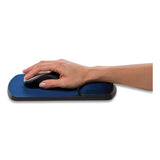 Fellowes® Gel Mouse Pad with Wrist Rest, 6.25 x 10.12, Black/Sapphire (FEL98741)