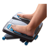 Fellowes® Energizer Foot Support, 17.88w x 13.25d x 4 to 6.5h, Charcoal/Blue/Gray (FEL8068001)