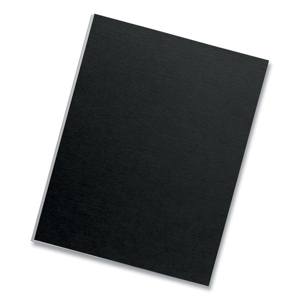 Fellowes® Futura Presentation Covers for Binding Systems, Opaque Black, 11 x 8.5, Unpunched, 25/Pack (FEL5224901)