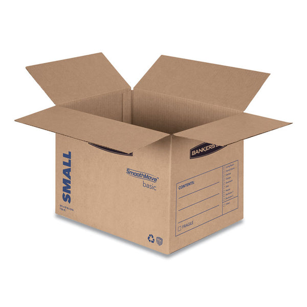 Bankers Box® SmoothMove Basic Moving Boxes, Regular Slotted Container (RSC), Small, 12" x 16" x 12", Brown/Blue, 25/Bundle (FEL7713801) Bundle of 20