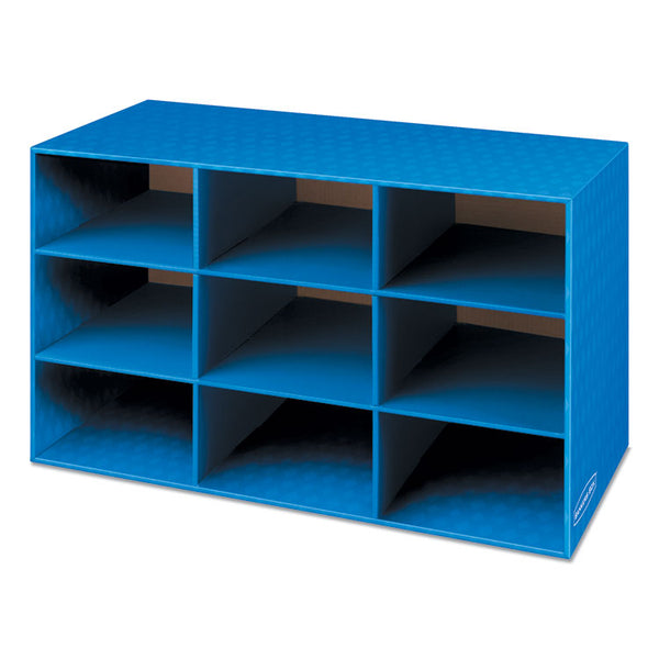Bankers Box® Classroom Literature Sorter, 9 Compartments, 28.25 x 13 x 16, Blue (FEL3380701)