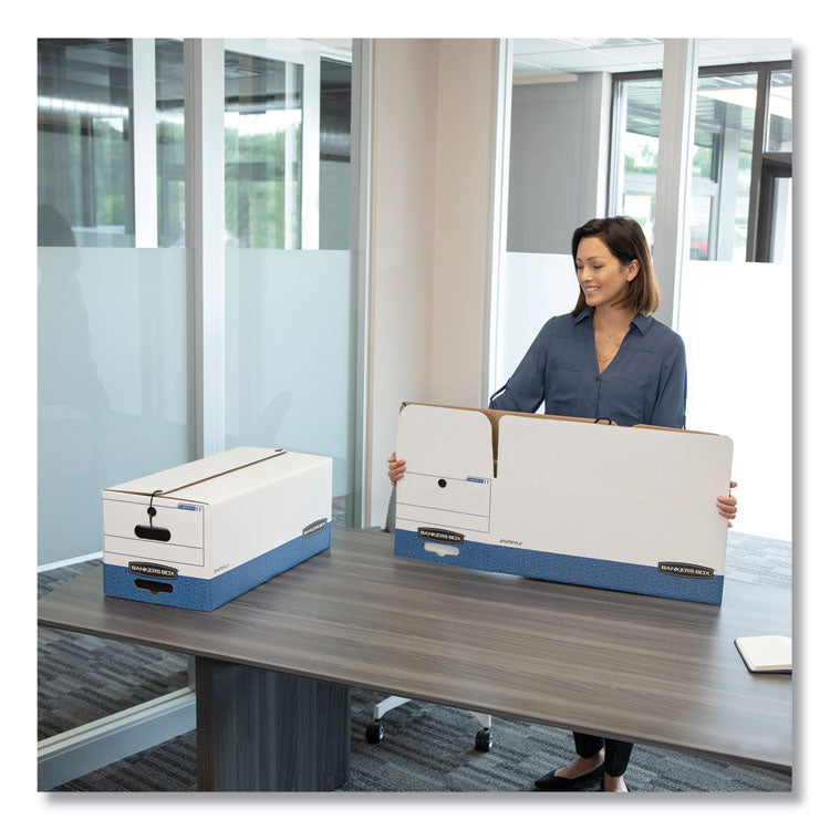 Bankers Box® STOR/FILE Medium-Duty Strength Storage Boxes, Letter Files, 12" x 24.13" x 10.25", White, 20/Carton (FEL0070409) Case of 20
