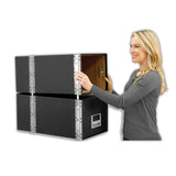 Bankers Box® STAXONSTEEL Maximum Space-Saving Storage Drawers, Letter Files, 14" x 25.5" x 11.13", Black, 6/Carton (FEL00511) Carton of 6