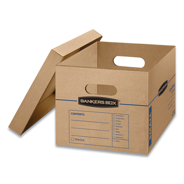 Bankers Box® SmoothMove Classic Moving/Storage Boxes, Half Slotted Container (HSC), Small, 12" x 15" x 10", Brown/Blue, 20/Carton (FEL7714210) Case of 20