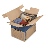 Bankers Box® SmoothMove Prime Moving/Storage Boxes, Hinged Lid, Regular Slotted Container (RSC), 18" x 24" x 18", Brown/Blue, 6/Carton (FEL0062901) Case of 6