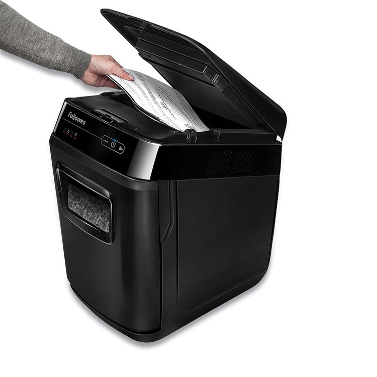 Fellowes® AutoMax 200M Auto Feed Micro-Cut Shredder, 200 Auto/10 Manual Sheet Capacity (FEL4656201)