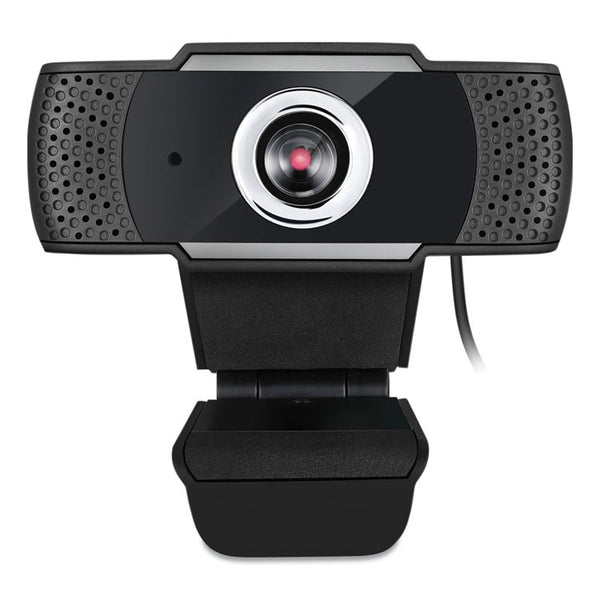 Adesso CyberTrack H4 1080P HD USB Manual Focus Webcam with Microphone, 1920 Pixels x 1080 Pixels, 2.1 Mpixels, Black (ADECYBERTRACKH4) Each