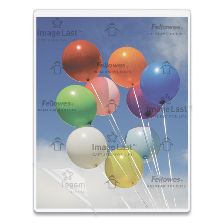 Fellowes® ImageLast Laminating Pouches with UV Protection, 3 mil, 9" x 11.5", Clear, 150/Pack (FEL5200509) Pack of 150